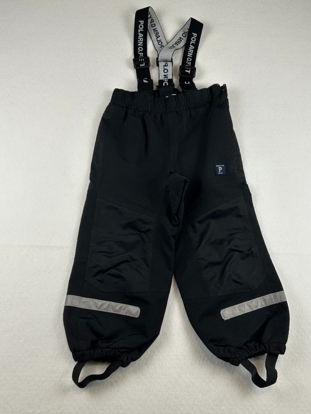 Polarn O. Pyret | Kids' black waterproof shell trousers, Snow pants, Adjustable